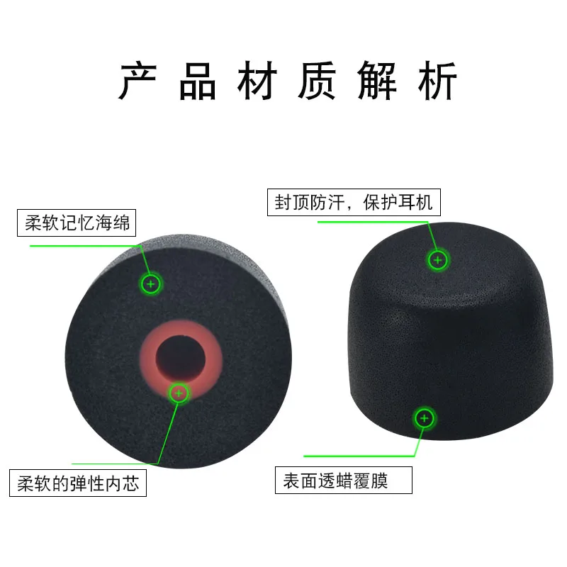 OEM/ODE Customer Size Foam tipsImprove Sleep  Factory supplied Noise reduce earhook for More Market Earphone Earpods