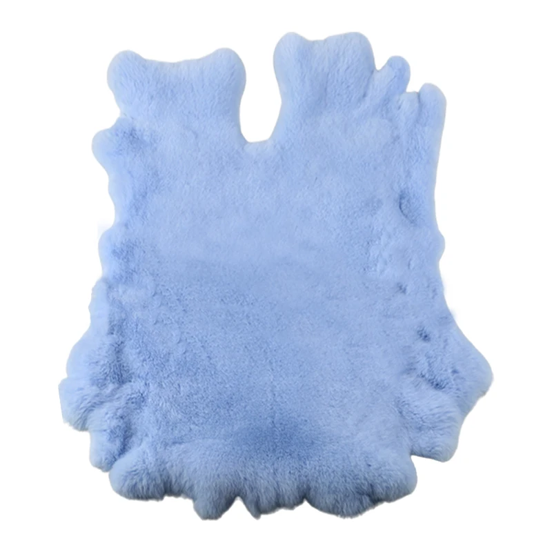 Factory Wholesale Bunny Fur Pelts Rabbit Skin Pelt Real Rabbit Dyed Real Rex Rabbit Fur Pelt Image Raw Hair Grade a Fur Accents