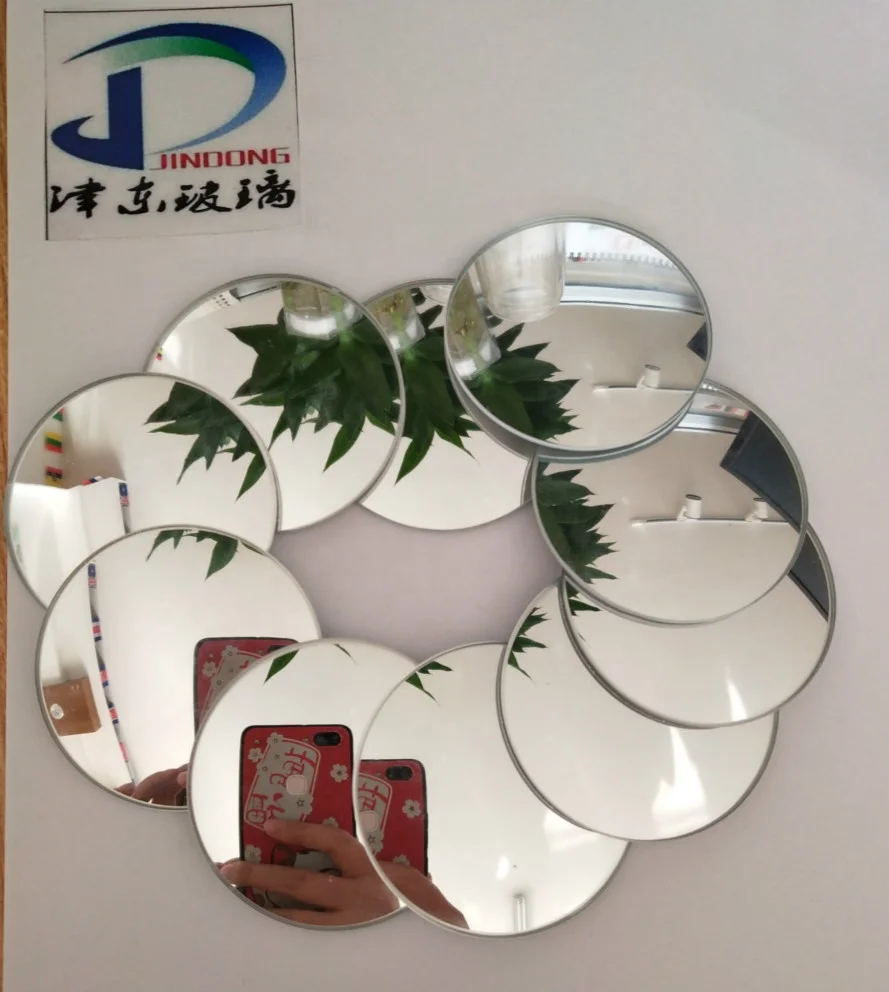 High Quality Round HD D48mm 50mm Glass Frameless Blind Wide-Angle Spot Mirror For Car 360 degree Convex Blind Spot Mirror
