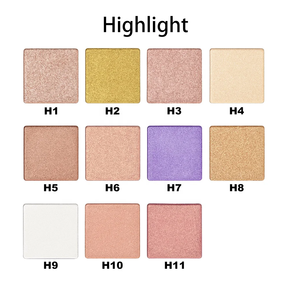 DIY Your Face Makeup Multiple Use Contouring Pressed Powder Vegan Face Blush Custom Palette