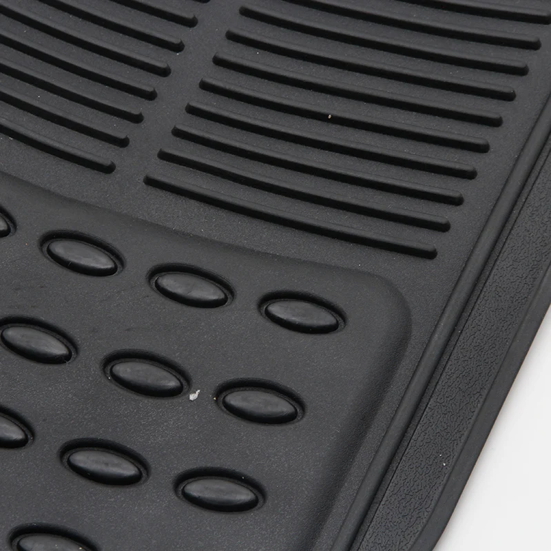 Car interior floor mat universal full set 4 piece odorless heavy duty PVC grey Car Floor Mat