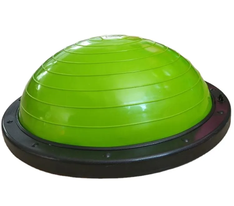  High Density And Durable Smooth Half Pilates Ball PVC Exercise 60cm Diameter Balance