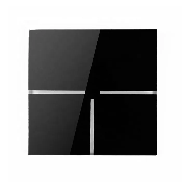 ODM OEM Silk Printed Pattern Tempered Glass Switch Glass Sheet Custom Silk Screen Touch Glass Parts for Wall Switch Control