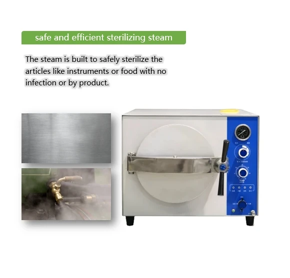 Hot Sale 20L 24L Liter Medical Lab High Temperature Portable Autoclave Machine Steam Sterilizer autoclave