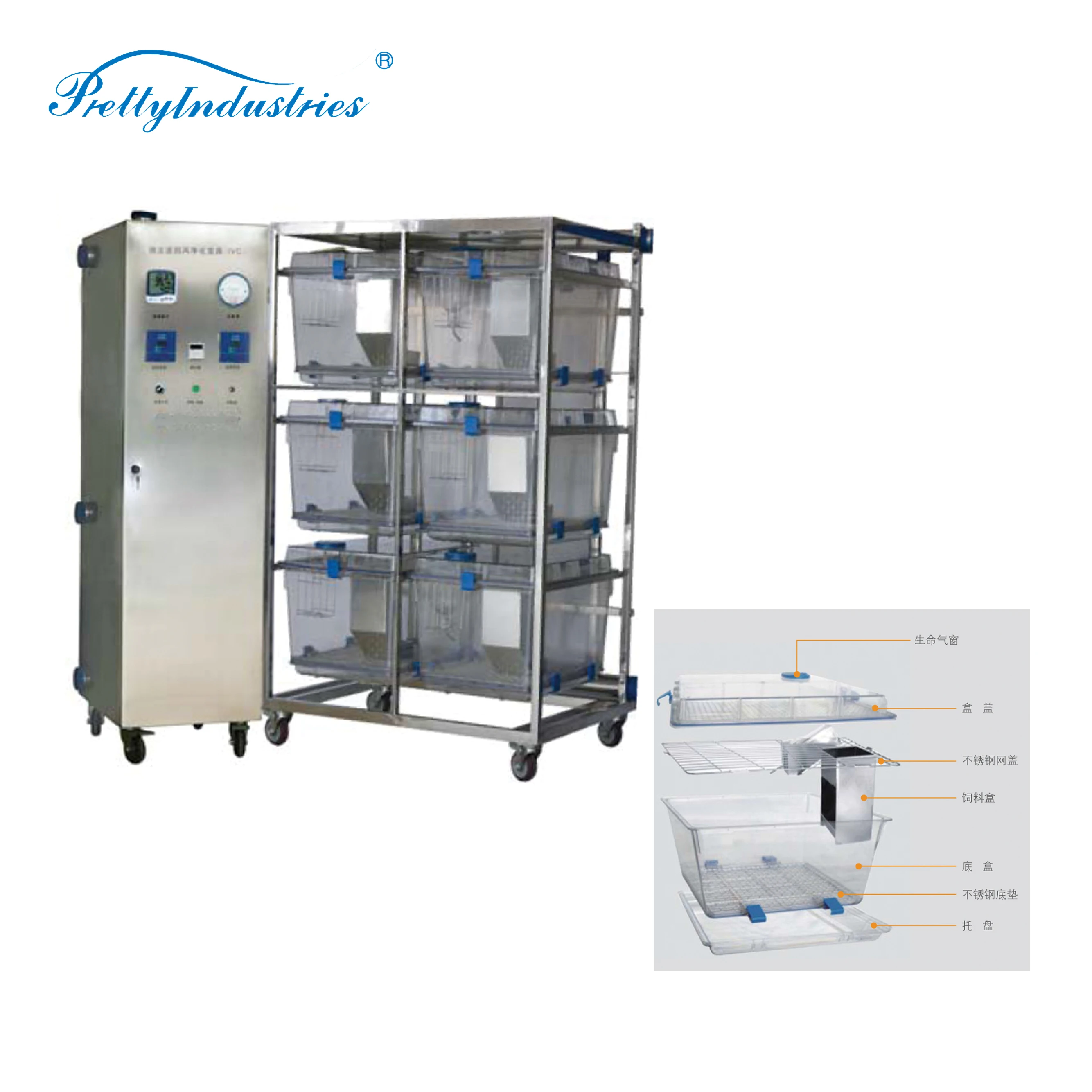 individually ventilated IVC laboratory rabbit cage