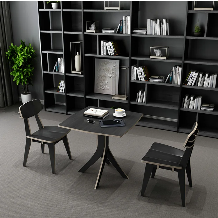Home Furniture Multi functional Plywood 18mm white solid raw wood color square coffee tea table