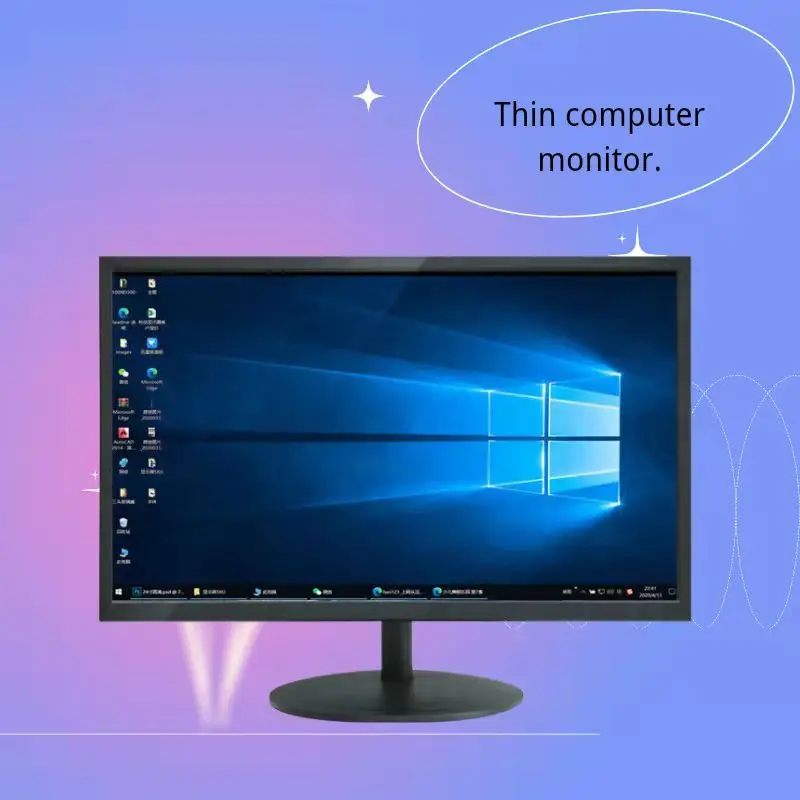 19 inch computer monitor monitor display light and thin