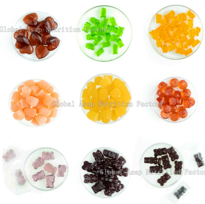OEM Supplement Vitamin K2 MK7 Softgel gummies vegan Support Candy Food Supplement Vitamin B6 Kids Melatonin Gummy