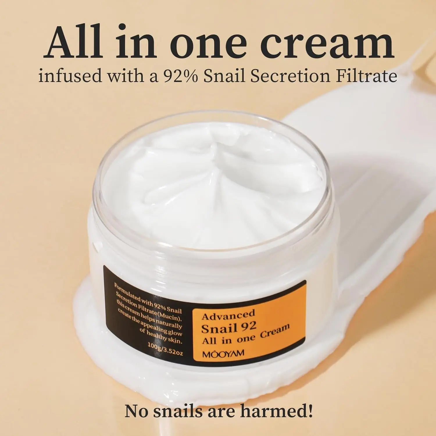 Wholesale Repairing Snail Face Cream Snail Moisturizer Whitening Anti Aging Blemishes Fine Lines Pores Shrink Snail Mucin Cream