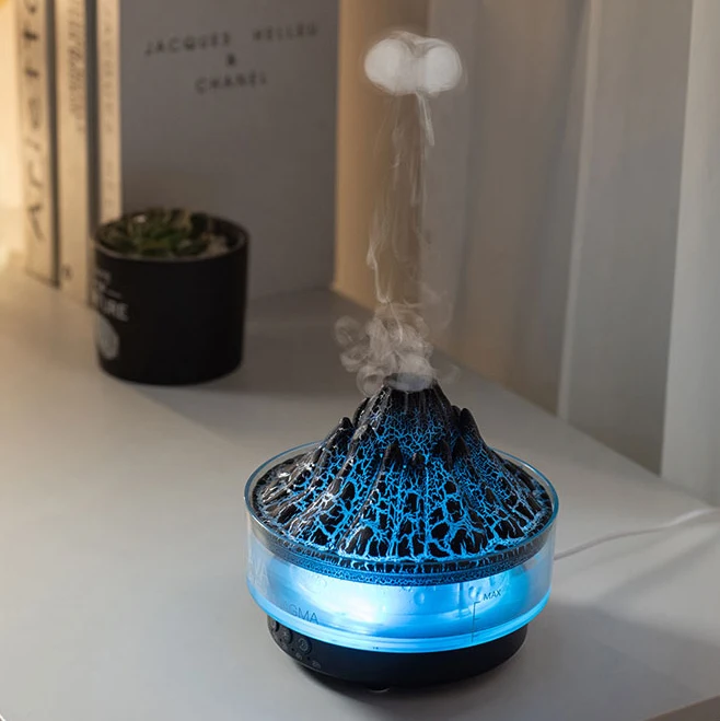 CE RoHS FCC Flame Volcano Mode семь цветов градиентный Ароматерапевтический диффузор увлажнитель с автоматической защитой без воды