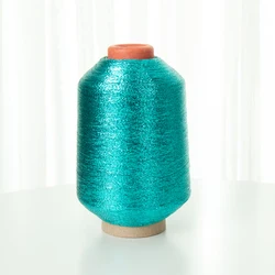 Free Sample Sparkle Metallic Knitting Thread Multicolor Polyester Lurex metal thread MX Type Metallic Yarn