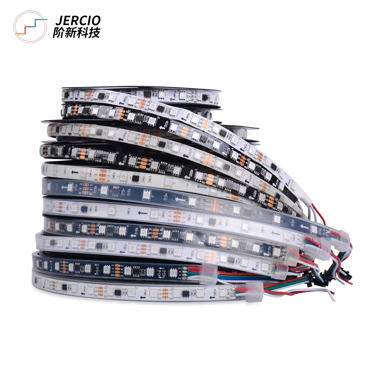Наружная гибкая светодиодная лента Jercio SM16703 / WS2811 UCS1903 XT1801 SMD5050 DC12 В 60 светодиодов/м для декоративного