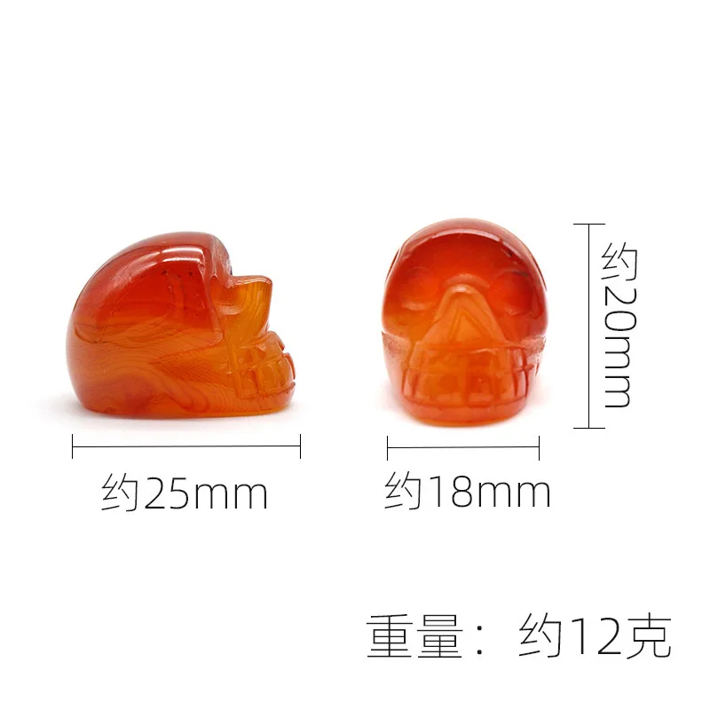 Bulk Wholesale Natural Crystal Handcrafts Mini Crystal Carvings Mini Crystal Gemstone skulls For People Gift