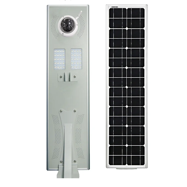 Waterproof Integrated Solar Street Light with  Cctv Camera Monitoring