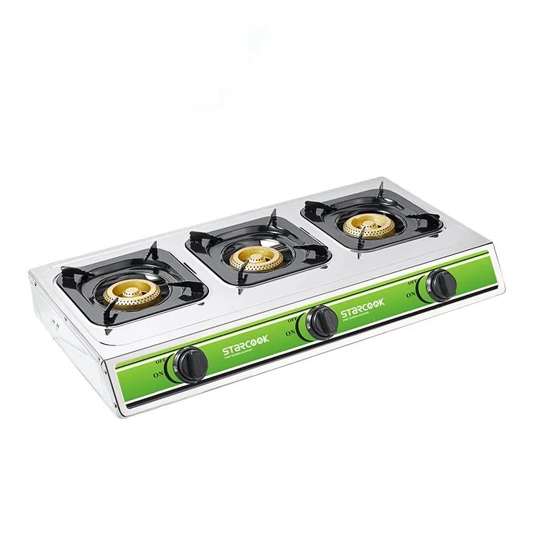 Газовая горелка газовая плита из нержавеющей стали для домашнего использования кухонное оборудование