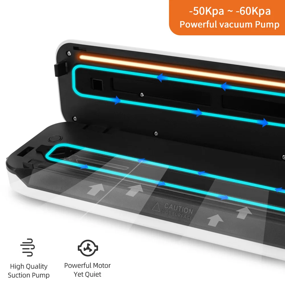 Низкая цена, стильный компактный многофункциональный пищевой вакуумный упаковщик