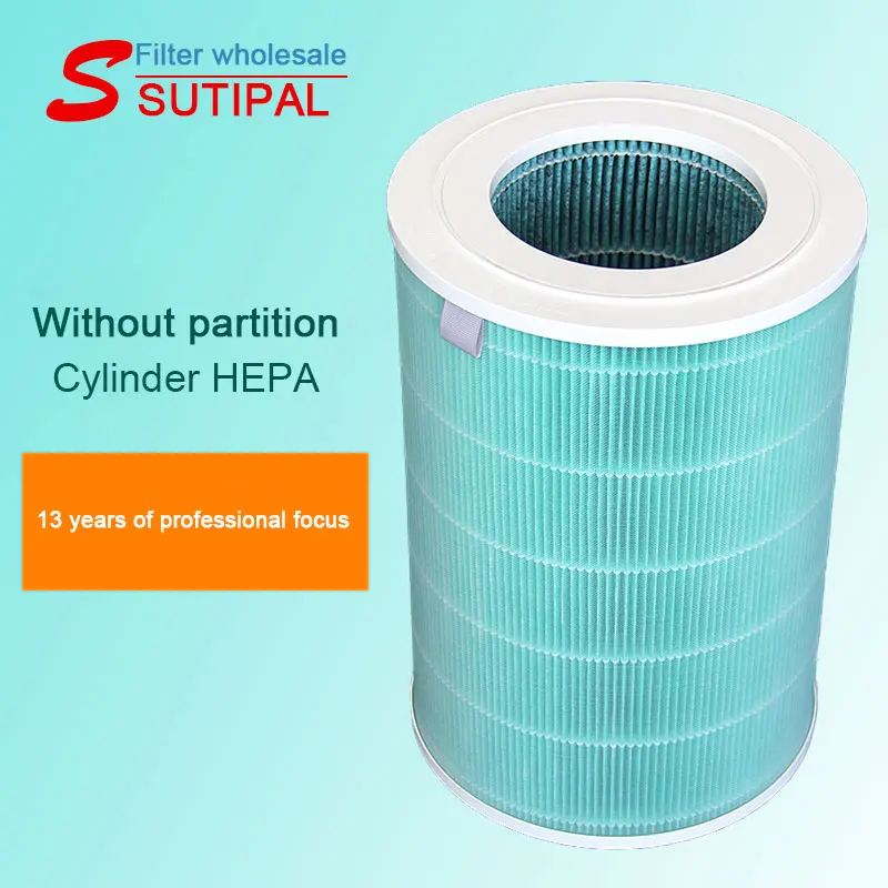 Sutipal guangdong ambition supplies intelligent blue cartridge meshes round roll filtros material air purifier hepa filter