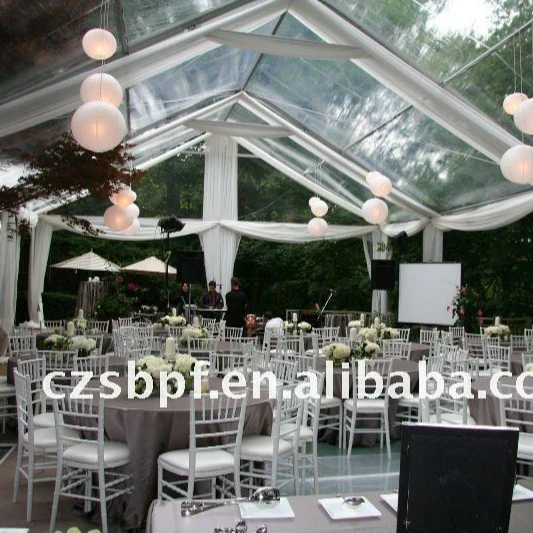 Transparent Marquee Tent (6x21m)1000 People Marquee Clear Roof Outdoor Transparent Wedding Tent For Luxury Wedding Party Event