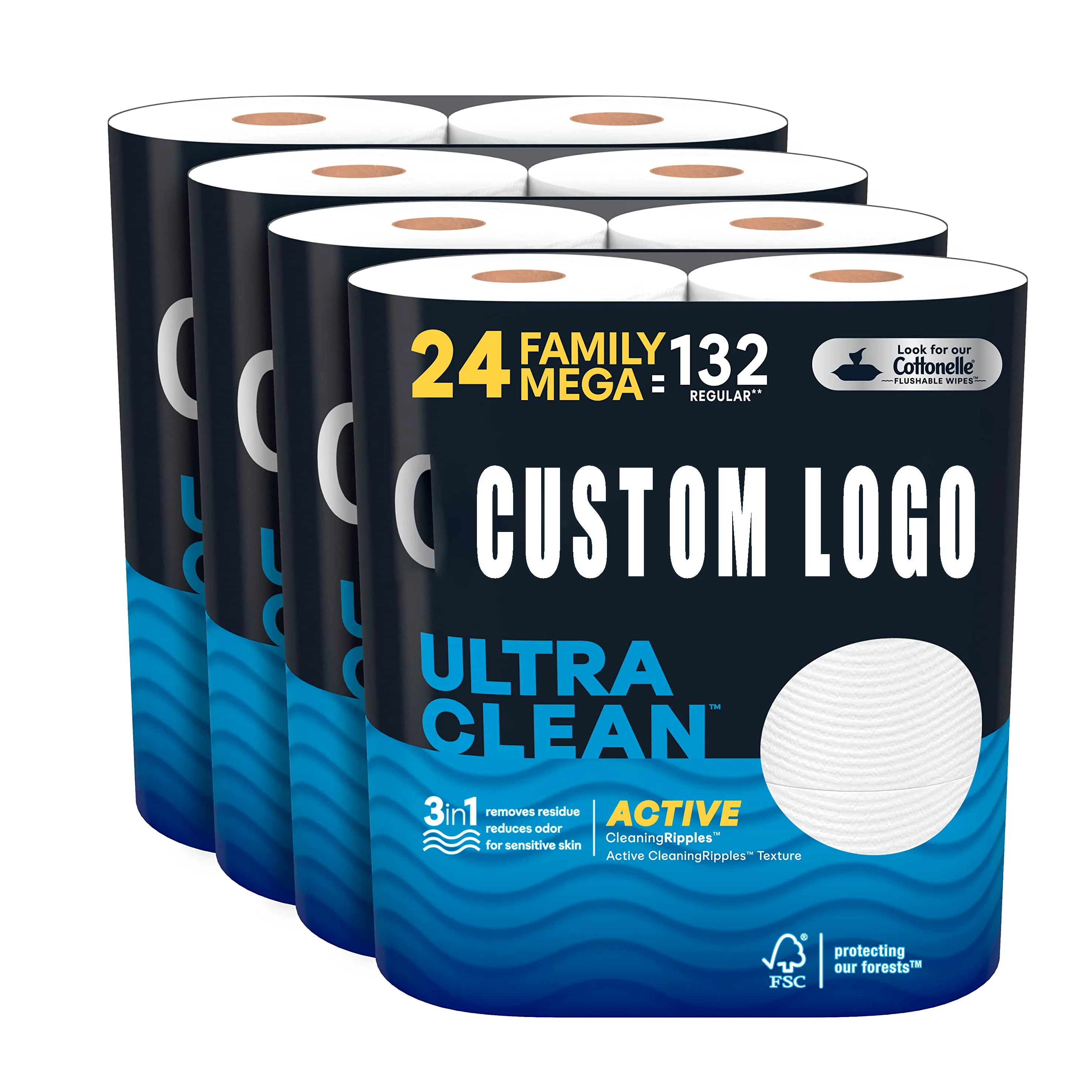 Wholesale Oem 100% Virgin Wood Pulp Customized Mother Branded Tissue Toilet Paper Jumbo Roll chiropractic face paper roll