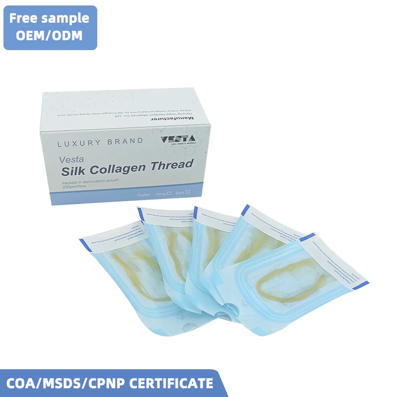 Шелковая линия для лифтинга лица водная впитывающая нить шелковая белка подтягивающая коллагеновая радара Lin