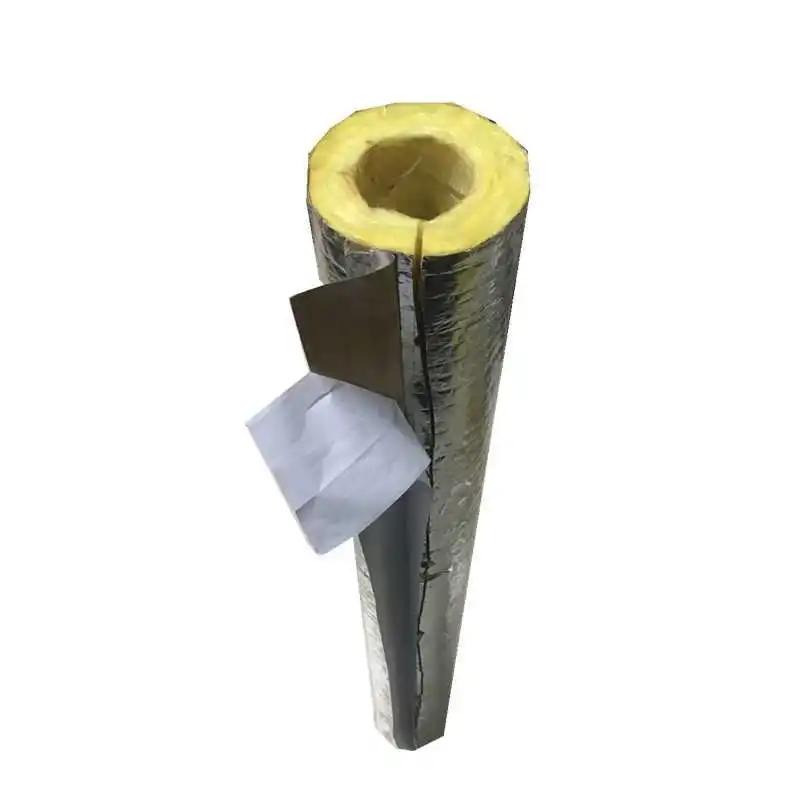 Factory Wholesale Heat Insulation Rock Wool Pipe Shell With A Aluminum Foil Veneer Guaranteed Quality Quantity Production Line