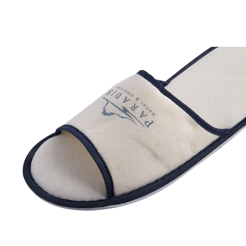 Hotel Amenities Close Toe Disposable Hotel Spa Shoes Cotton Slippers