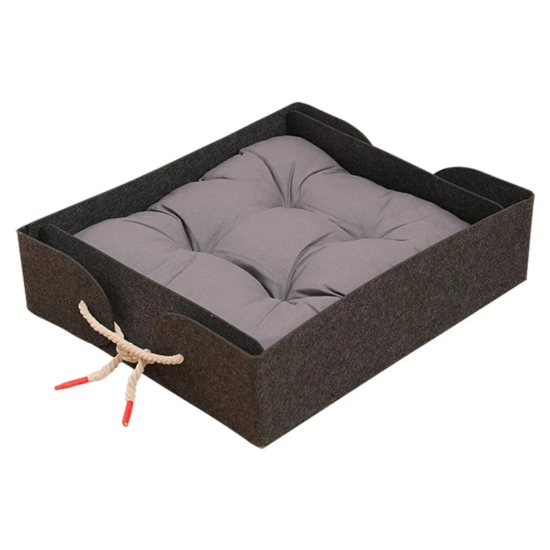 Felt Pet Nest Creative Breathable Outdoors Removable Doghouse Portable Fold Cat Dog Houses