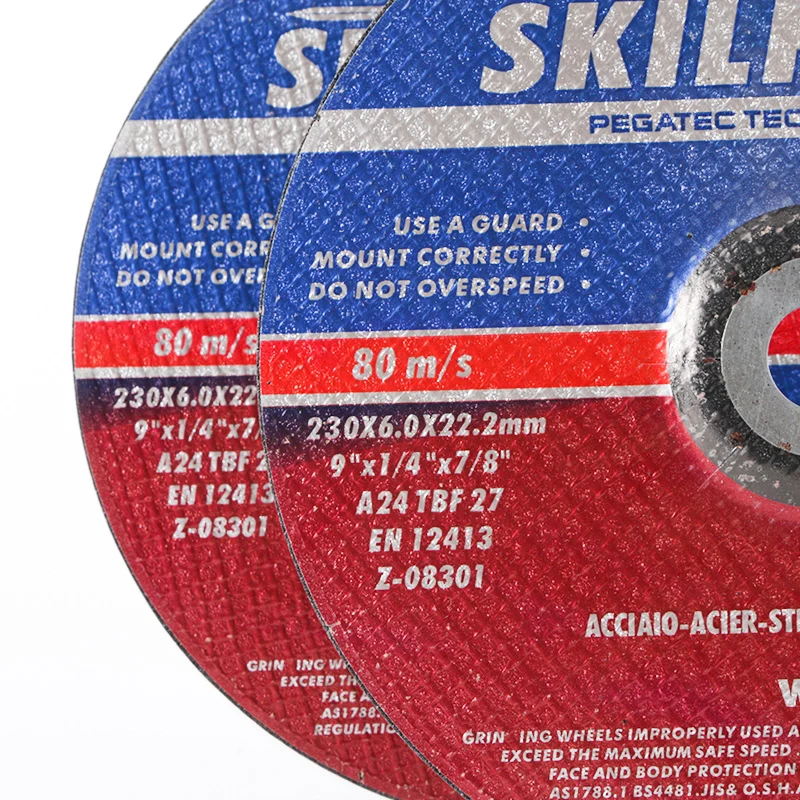 High Quality Wholesale Abrasive Tools For 9 inch Angle Grinder Skilful Series 230*6*22.2mm Grinding Disc