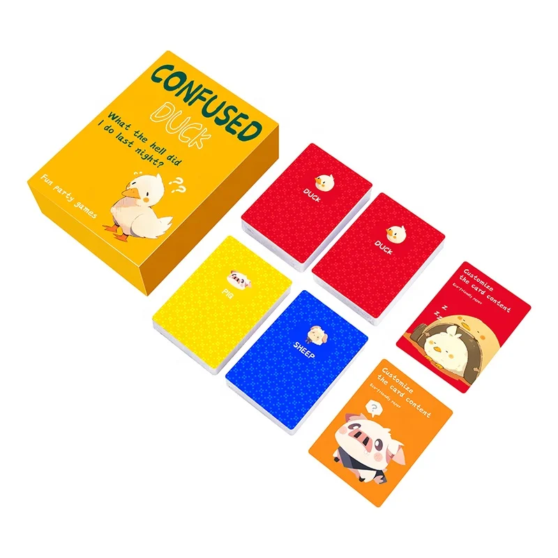 Factory CUSTOM CARD interactive board game sets including a full set of game cards and accessories