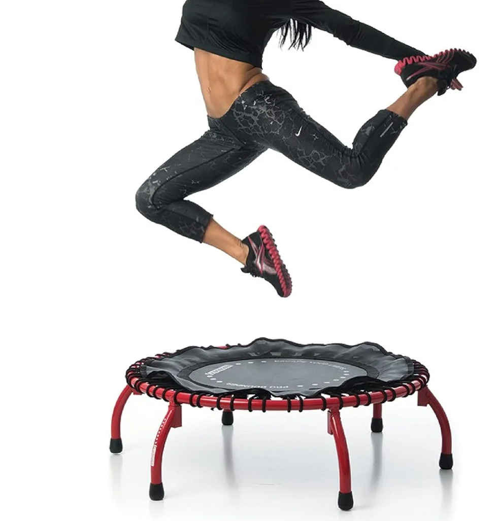 Foldable  Trampoline Max Load  Fitness Rebounder with Adjustable Handle  Exercise Trampoline for Adults Indoor/Garden Workout