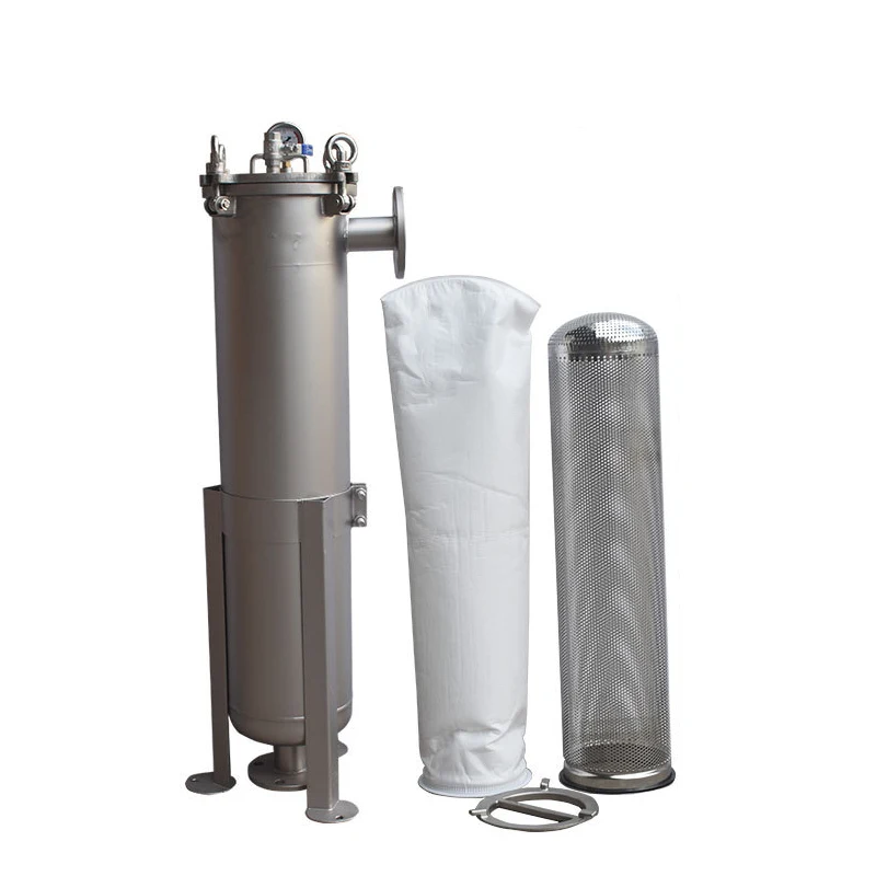 Custom made 304 stainless steel bag filter housing for oil honey and water