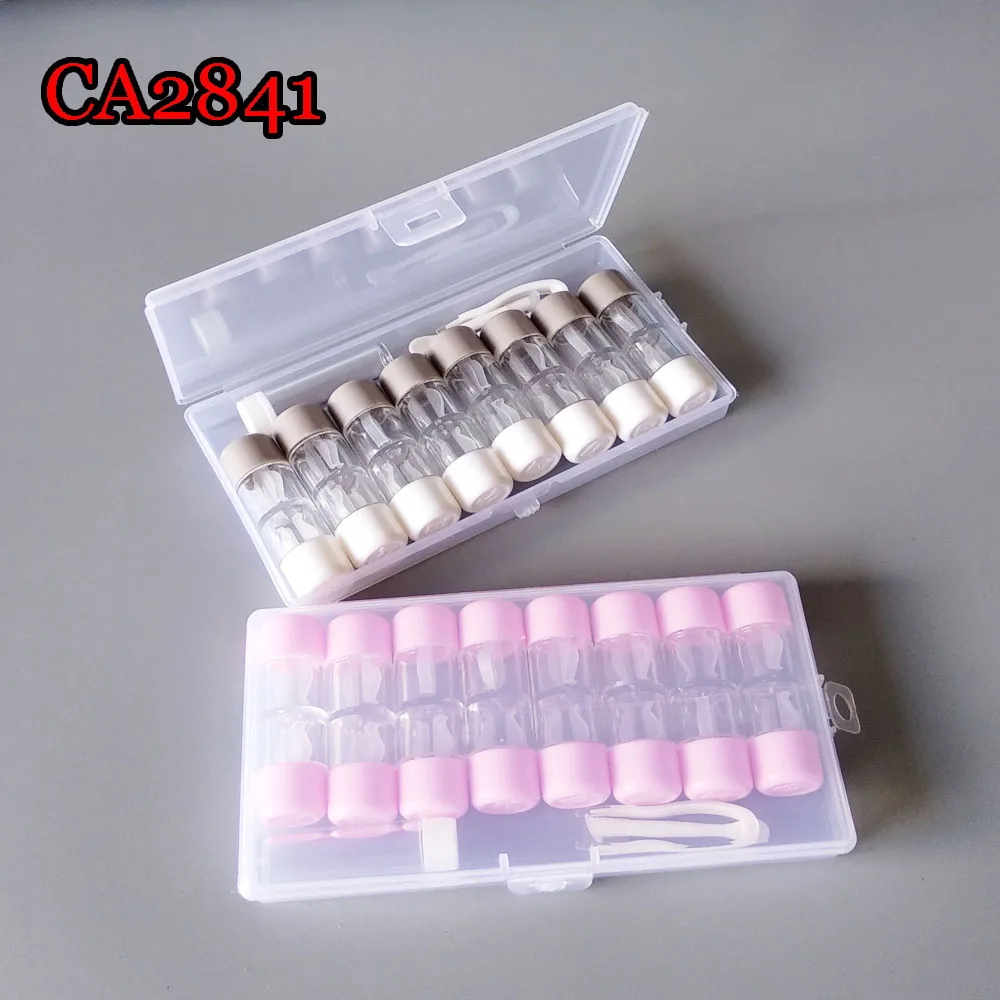 contact lens case, hard and soft tube small tracel box 8PCS set CA2841