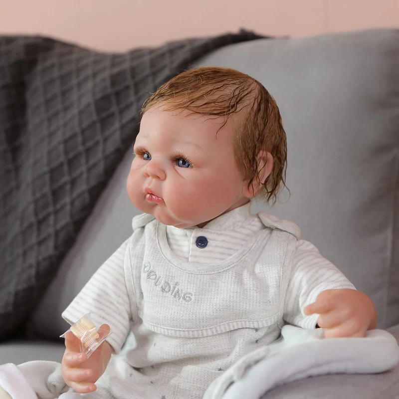 Clearance Sale paint by Genesis high quality lifelike reborn baby handmade newborn babies detailed heat set paint real baby