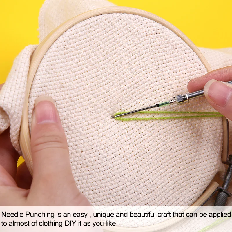 Punch Needle Diy Embroidery Sets Punch Needle Sewing Practical Magic Embroidery Pen Set