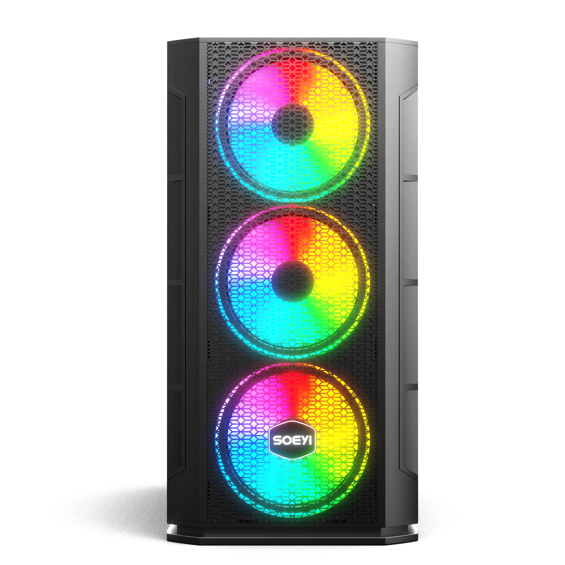 Gaming caso kastje SOEYI OEM computer case table gaming case tempered glass computer pc case