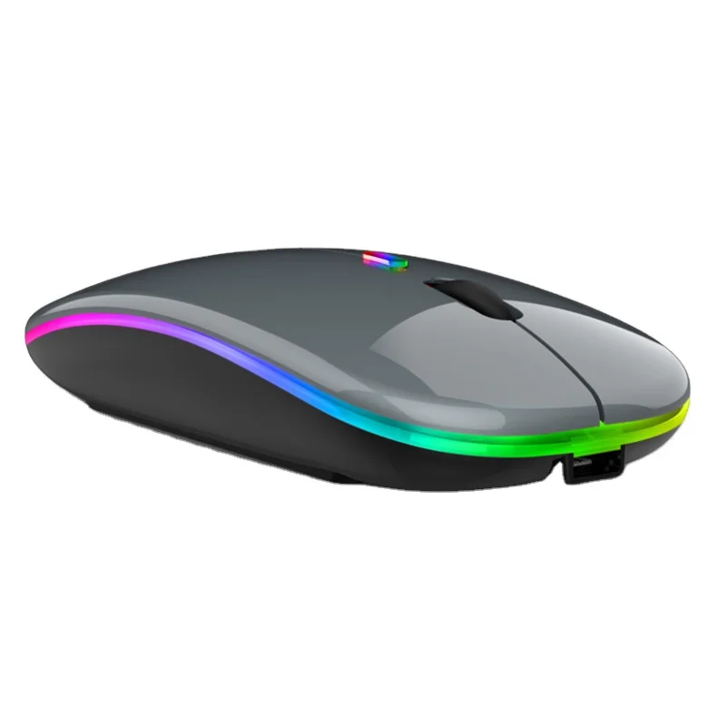 Shopify Dropshipping Led Glowing Optical Usb 3d Gaming Mouse Mini Laptop Wireless Silent Rechargeable Mouse