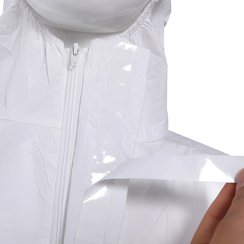 
Disposable coverall 50gsm disposable isolation gowns coverall polypropylene workwear coverall 