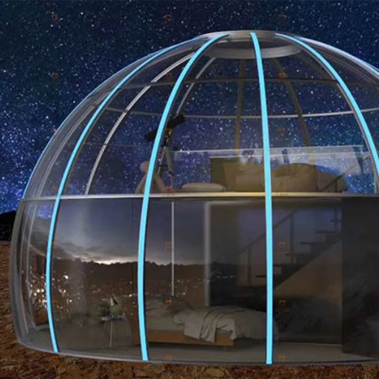 Отель палатка роскошный Geodeisc Купольный Дом Использование геодезический Купольный дом
