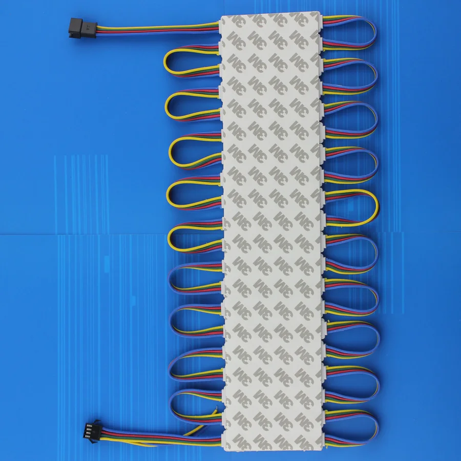 5050 LED Modules 3 led DC 12V Waterproof Advertisement Design 75*12 Epoxy SMD LED Module Super Bright RGB LED Module Light