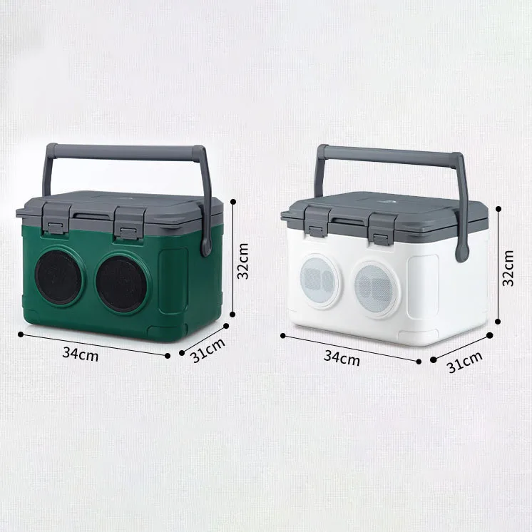 21L Bluetooth Speaker Cooler Bag Box with Thermal Insulation for Beachside Tunes and Refreshments
