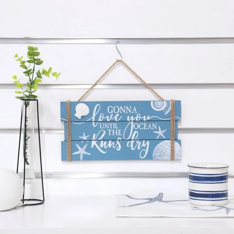 
Wholesale Decoration Love Diy Beachy Ornament Beach Wood Sign 