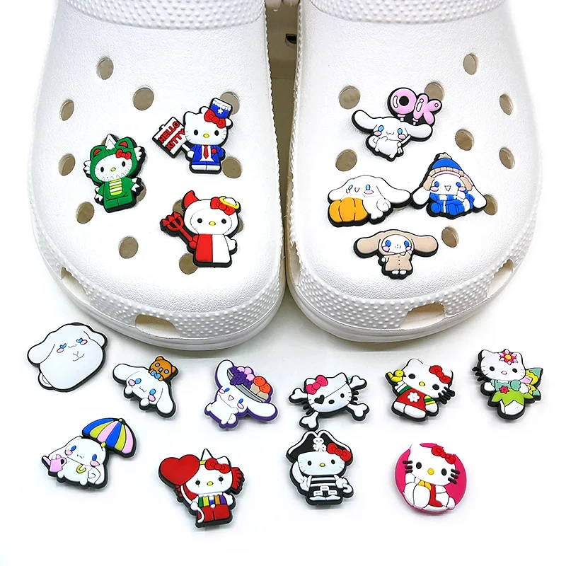 2022 Новый Дизайн kawaii мультфильм шаблон croc очаровательные 2D Мягкие пластиковые украшения для обуви пряжки