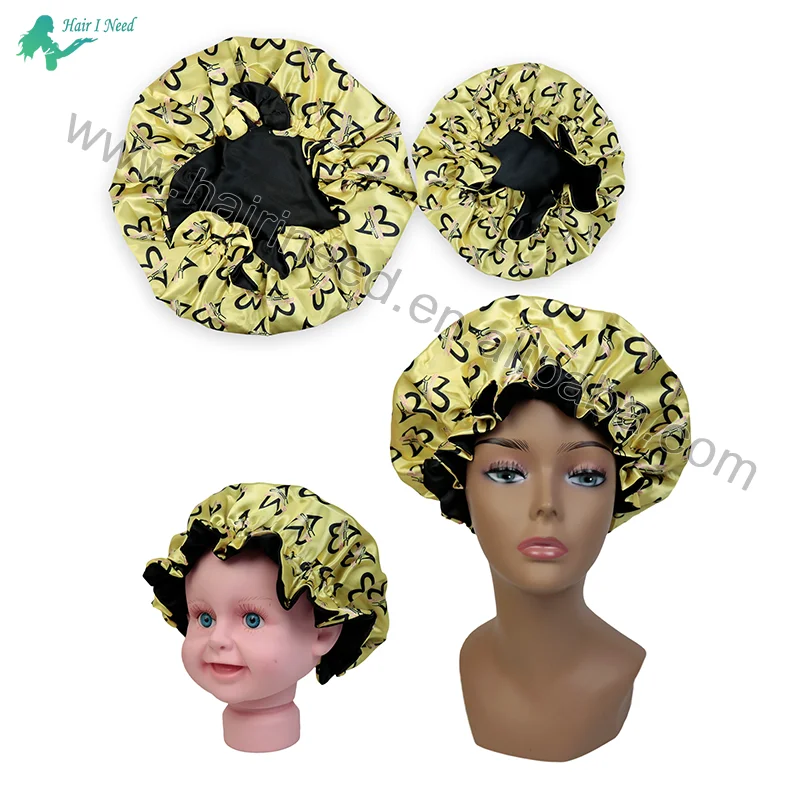 Wholesale Mommy And Me Zodiac Bonnets And Satin Hair Wraps Custom Logo Hair Bonnets Sleeping Cap Women Satin Silk Braid Bonnet