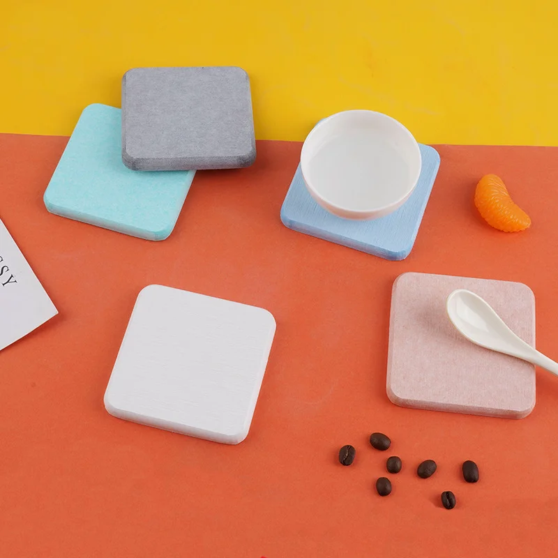 2021 new producter diatomite coaster  coffee absorbent coffee cup mats coasters for drinks