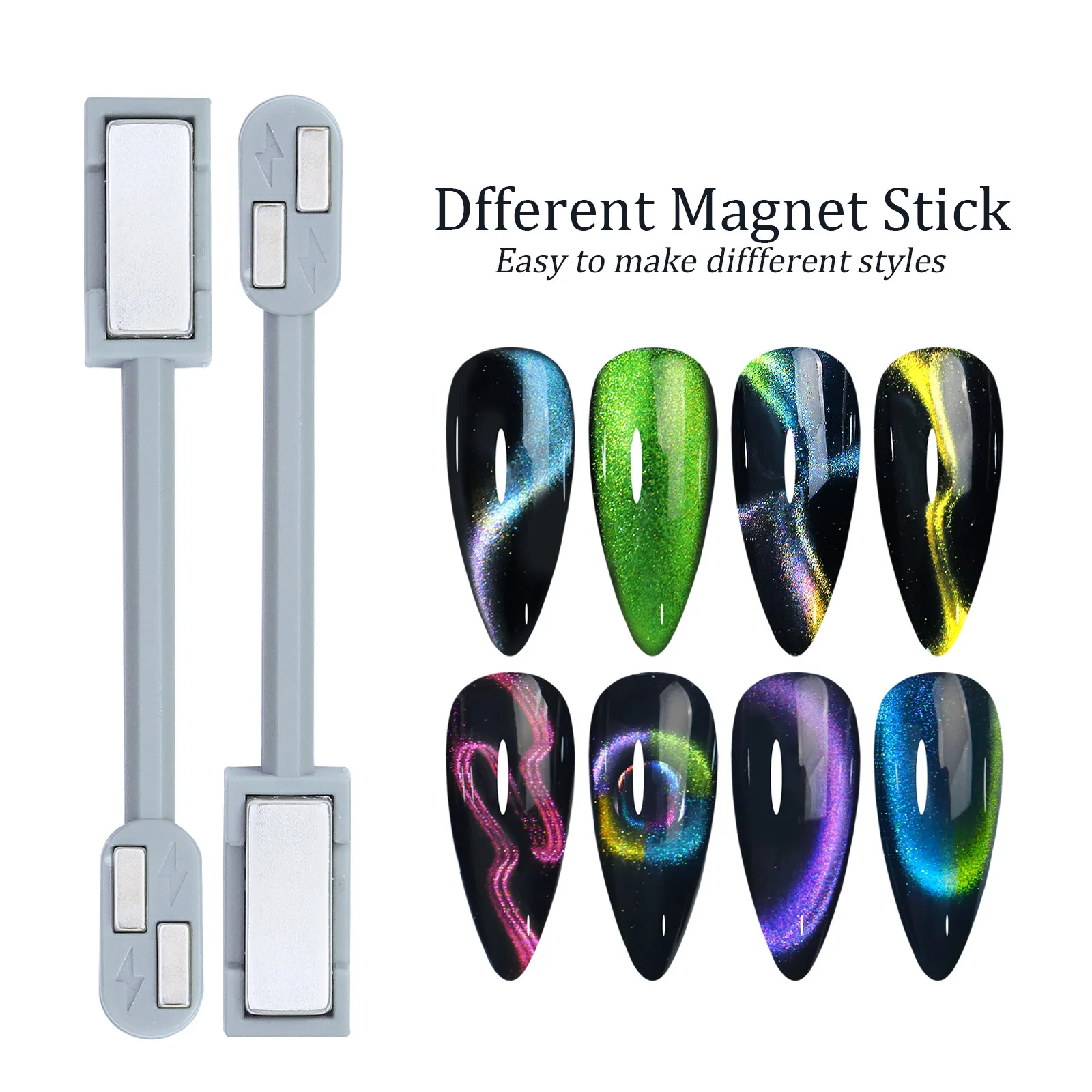 C157 SAFENG Double Head Cat Eye Nail Magnet Cat Eye Nail Art Strong Magnetic Stick Professional Nail Magnet For Cat Eye Gel
