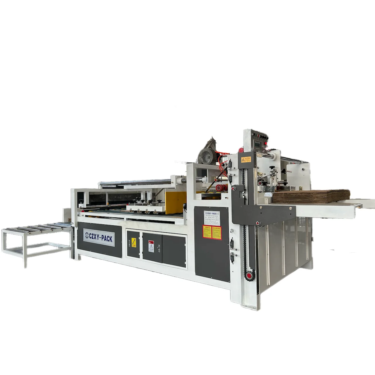 CZXY PACK Semi Automatic Carton Box Folder Gluer Machine For Small Carton
