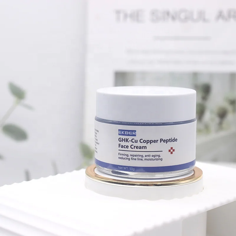 Low Moq New Type Blue Copper Peptide Anti-wrinkle Cream For Face Care Blue Copper Facial Cream Custom Blue Copper Peptide Serum