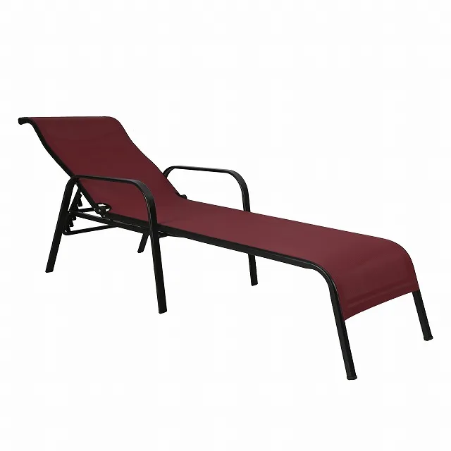 Aluminium Adjustable Beds Outdoor Furniture Beach Lounger Chairs Folding
