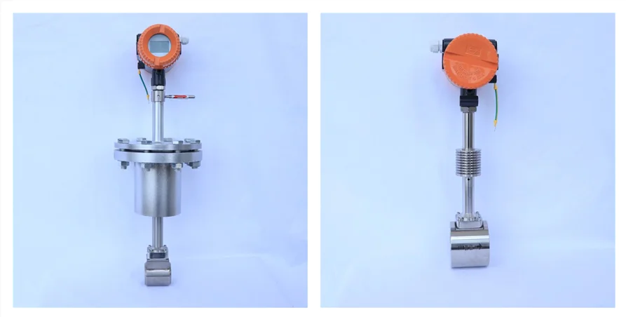 High temperature pressure compensation MODBUS steam gas vortex flow meter CE approved vortex flowmeter