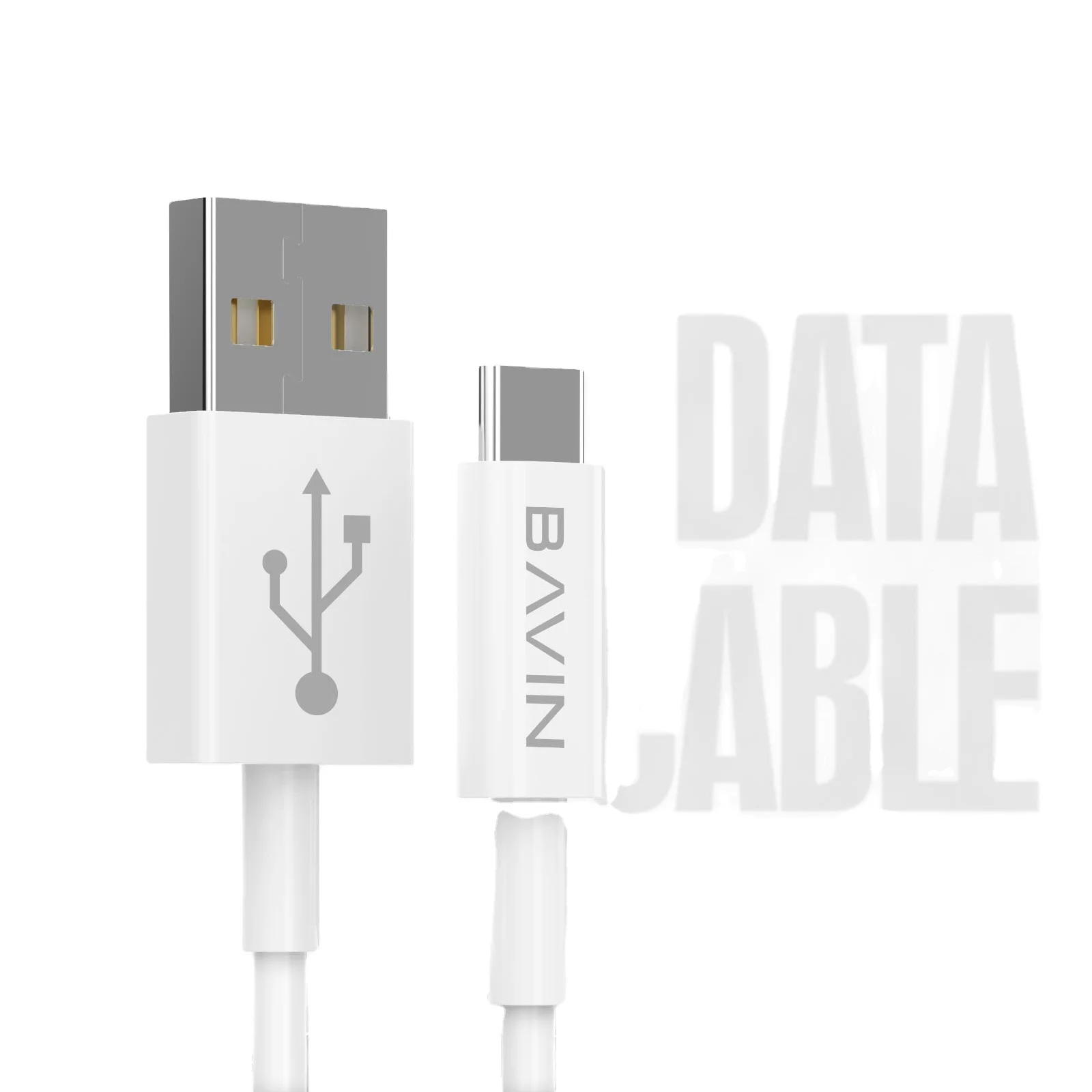 BAVIN Custom Wholesale Price Micro USB type c2.4A Mobile Phone fast charging Data Cable for Android phone CB008